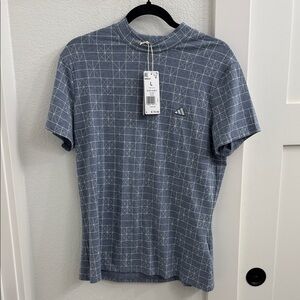 NWT Adidas golf Go To printed polo shirt size L